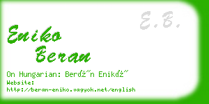 eniko beran business card